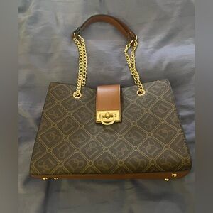 Elegant Brown Designer Handbag